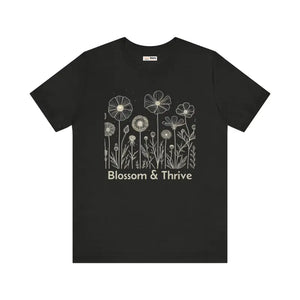 Blossom & Thrive Unisex Jersey Tee - Premium Comfort Style - Dipaliz - Black Heather / s - T-shirts