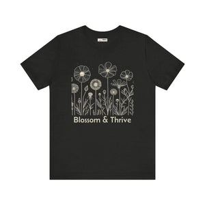 Soft Thrive Unisex Jersey - Ribbed Knit Collars - Dipaliz - T-shirts