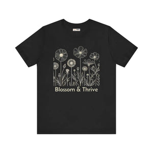 Soft Thrive Unisex Jersey - Ribbed Knit Collars - Dipaliz - T-shirts