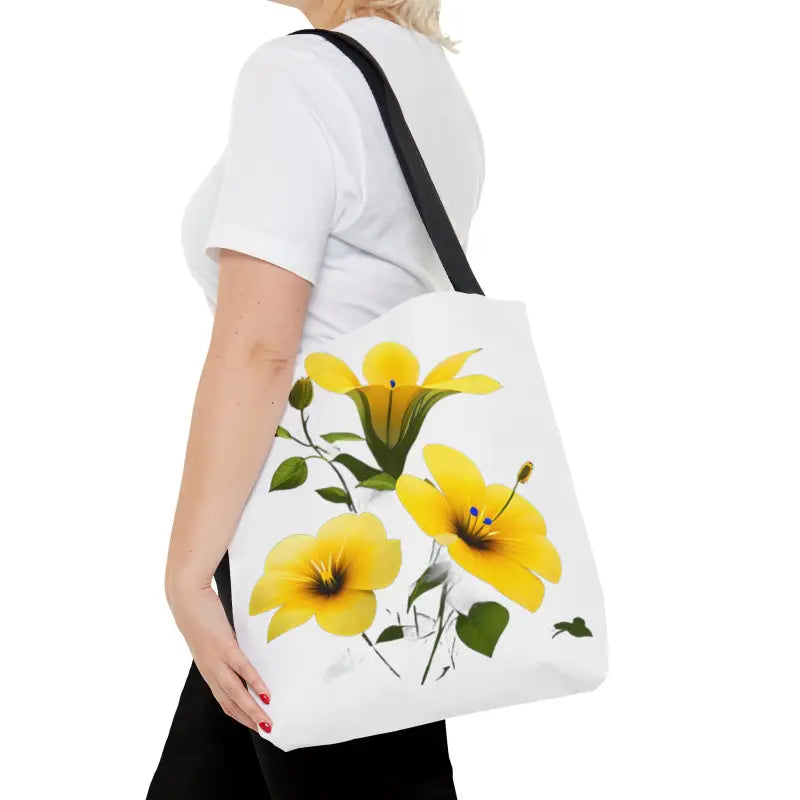 Brighten Up with a Yellow Morning Glory Tote Bag - Bags