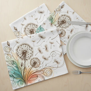 Blowing Dandelions Napkins – Polyester Set of 4 - Dipaliz - Cloth