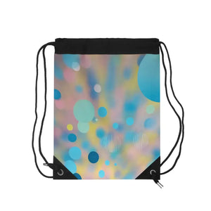 Blue Abstract Pattern Drawstring Bag Lightweight Durable - Dipaliz - one Size - Backpacks