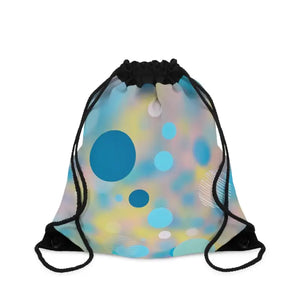 Blue Abstract Pattern Drawstring Bag Lightweight Durable - Dipaliz - one Size - Backpacks