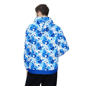 Blue Bubble Print Windbreaker - Lightweight Adventure Layer - Dipaliz - Outerwear