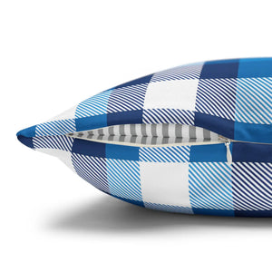 Blue Buffalo Pillowcase – Poly Canvas - Dipaliz - Chair & Sofa Cushion Covers