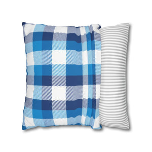 Blue Buffalo Pillowcase – Poly Canvas - Dipaliz - Chair & Sofa Cushion Covers