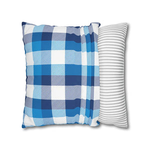 Blue Buffalo Pillowcase – Poly Canvas - Dipaliz - Chair & Sofa Cushion Covers