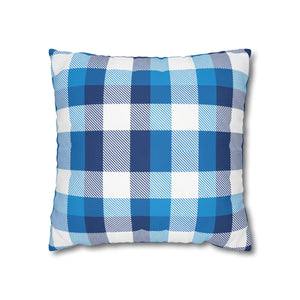 Blue Buffalo Pillowcase – Poly Canvas - Dipaliz - Chair & Sofa Cushion Covers