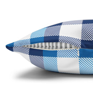 Blue Buffalo Pillowcase – Poly Canvas - Dipaliz - Chair & Sofa Cushion Covers