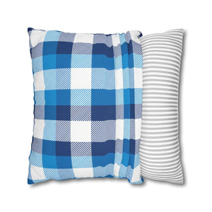 Blue Buffalo Pillowcase – Poly Canvas - Dipaliz - Chair & Sofa Cushion Covers