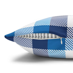 Blue Buffalo Pillowcase – Poly Canvas - Dipaliz - Chair & Sofa Cushion Covers
