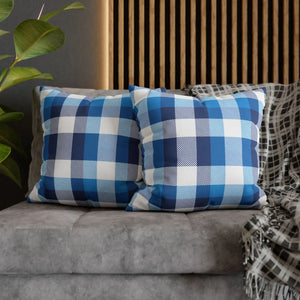 Blue Buffalo Pillowcase – Poly Canvas - Dipaliz - Chair & Sofa Cushion Covers