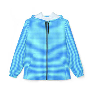 Bold Blue Checks Windbreaker - Unisex Style Perfection - Dipaliz - Windbreakers
