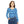 Blue Chevron Women’s Long Sleeve V-neck Shirt (aop) - T-shirts