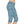 Blue Floral Damask Capri Leggings - Vintage Coastal - Dipaliz