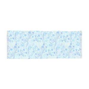 Accessories - Blue Floral Lightweight Scarf - Soft Spring Print - Dipaliz 27’’ × 71’’