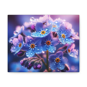 Blue Forget-me-not Canvas Gallery Wraps - Cotton - Dipaliz - Prints