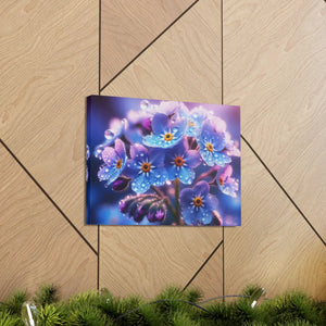 Blue Forget-me-not Canvas Gallery Wraps - Cotton - Dipaliz - Prints
