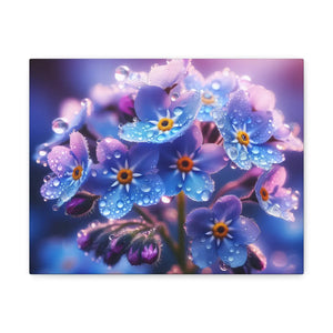Blue Forget-me-not Canvas Gallery Wraps - Cotton - Dipaliz - Prints