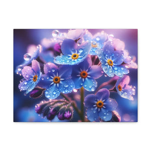 Blue Forget-me-not Canvas Gallery Wraps - Cotton - Dipaliz - Prints