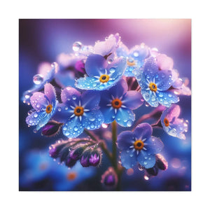 Blue Forget-me-not Canvas Gallery Wraps - Cotton - Dipaliz - Prints