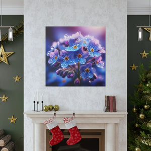 Blue Forget-me-not Canvas Gallery Wraps - Cotton - Dipaliz - Prints