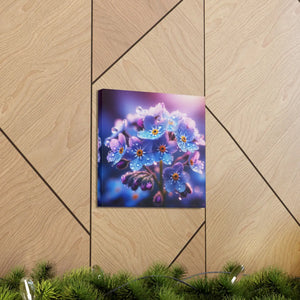 Blue Forget-me-not Canvas Gallery Wraps - Cotton - Dipaliz - Prints