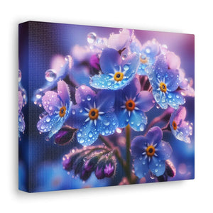 Blue Forget-me-not Canvas Gallery Wraps - Cotton - Dipaliz - Prints