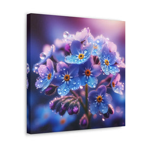 Blue Forget-me-not Canvas Gallery Wraps - Cotton - Dipaliz - Prints