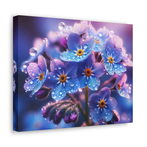 Blue Forget-me-not Canvas Gallery Wraps - Cotton - Dipaliz - Prints