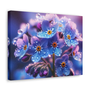 Blue Forget-me-not Canvas Gallery Wraps - Cotton - Dipaliz - Prints
