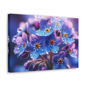 Blue Forget-me-not Canvas Gallery Wraps - Cotton - Dipaliz - Prints