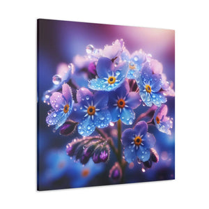 Blue Forget-me-not Canvas Gallery Wraps - Cotton - Dipaliz - Prints