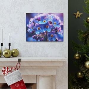 Blue Forget-me-not Canvas Gallery Wraps - Cotton - Dipaliz - Prints