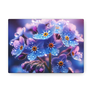 Blue Forget-me-not Canvas Gallery Wraps - Cotton - Dipaliz - Prints