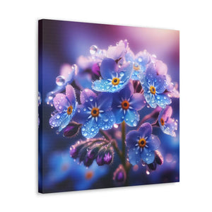Blue Forget-me-not Canvas Gallery Wraps - Cotton - Dipaliz - Prints