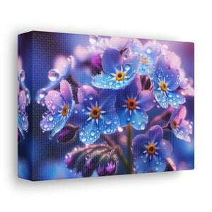 Blue Forget-me-not Canvas Gallery Wraps - Cotton - Dipaliz - Prints