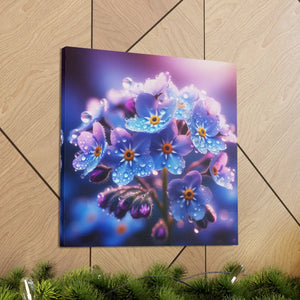 Blue Forget-me-not Canvas Gallery Wraps - Cotton - Dipaliz - Prints