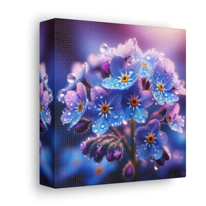 Blue Forget-me-not Canvas Gallery Wraps - Cotton - Dipaliz - Prints