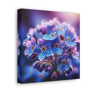 Blue Forget-me-not Canvas Gallery Wraps - Cotton - Dipaliz - Prints