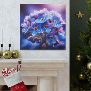 Blue Forget-me-not Canvas Gallery Wraps - Floral Elegance - Dipaliz - 20″ x / 1.25’’ - Prints