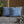 Blue Geometric Floral – 18x18 Square Cover - Dipaliz - Chair & Sofa Cushion Covers