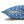 Blue Geometric Floral – 18x18 Square Cover - Dipaliz - Chair & Sofa Cushion Covers