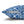 Blue Geometric Floral – 18x18 Square Cover - Dipaliz - Chair & Sofa Cushion Covers