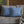 Blue Geometric Floral – 18x18 Square Cover - Dipaliz - Chair & Sofa Cushion Covers