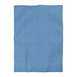 Blue Geometric Microfiber Duvet Cover – Sensitive Skin - Dipaliz - Covers