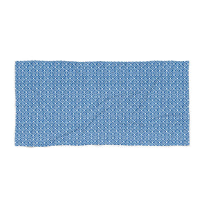 Blue Geometric Beach Towel – Printed Polyester - Dipaliz - Towels