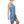 Geometric Racerback Dress – Blue Abstract Print - Dipaliz - Dresses - Xs