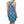 Geometric Racerback Dress – Blue Abstract Print - Dipaliz - Dresses - Xs