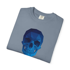 Blue Geometric Skull T-shirt - T-shirts